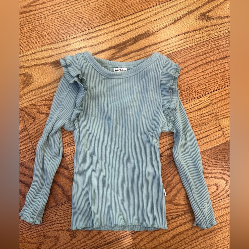 Play by Little Sleepies Ribbed Flutter Sleeve Shirt